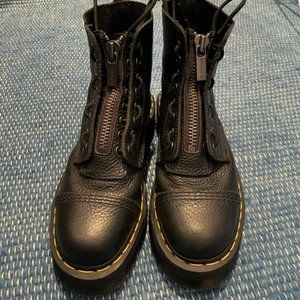 Womens Size 9 SINCLAIR MILLED NAPPA LEATHER PLATFORM BOOTS